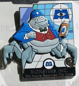 WDW Disney Pixar Pin Party 2016 Villains Box Set Monsters, Inc. Mr. Waternoose