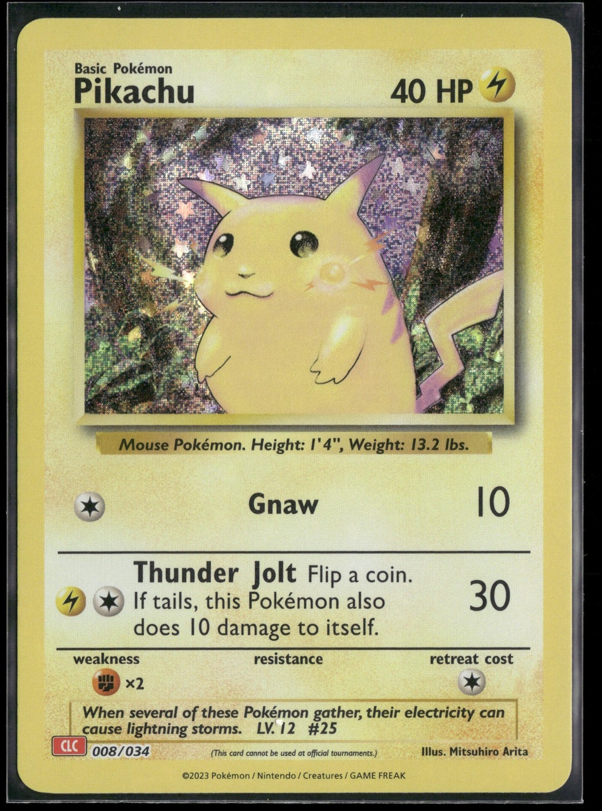 Pikachu 008/034 CCol Trading Card Game Classic Holo NM Pokemon