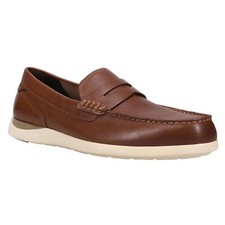 Cole Haan Grand Atlantic Penny Loafer- Moc Toe- Men s Brown Shoes- C33028-NIB