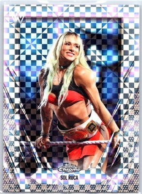 2026 Topps Chrome WWE Sol Ruca X-Fractor (Mega)