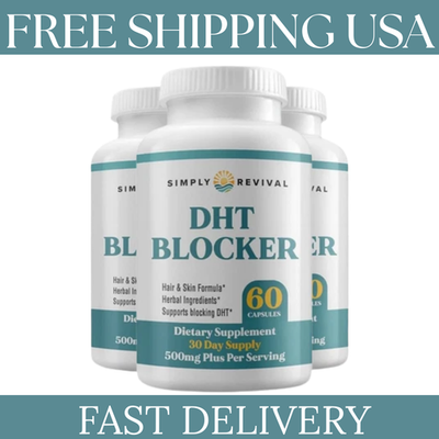 #ad #ad 3 Pack Simply Revival DHT Blocker Promote Healthy Hair Growth 180 Capsules $35.99