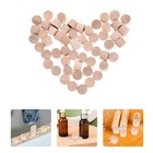 50 Pcs Cork Wood Floor Hole Plug Small Wooden Plugs Caps for Furniture