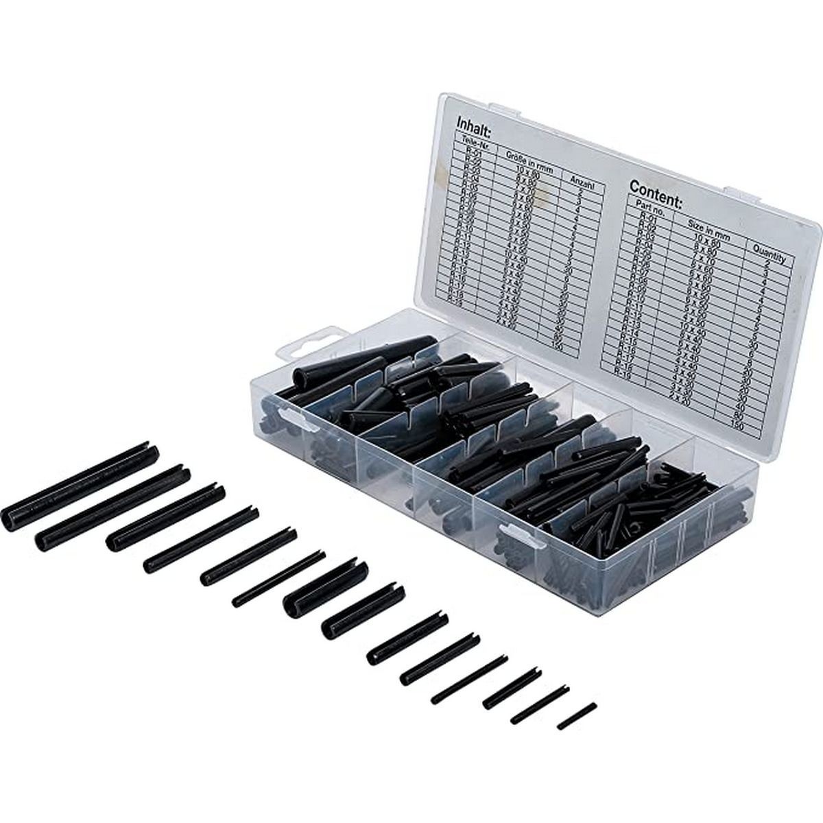 Assortiment de 450 goupilles mécanindus pour restaurer et bloquer les axes mécaniques