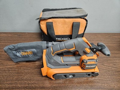 Ridgid R86065 18V Brushless 3'' x 18'' Belt Sander Variable Speed Tool Only
