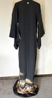 Black Tomesode Kimono, Pine, Bamboo, Plum Pattern, Gold Thread, Foil, BlackxGold — photo 7