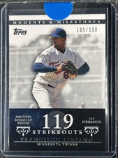 Liriano, Francisco - 2007 Moments & Milestones - Card #66-Strikeouts 119-105/150
