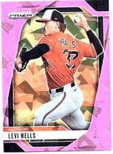 2025 Panini Prizm #68 Levi Wells Pink Ice Prizms