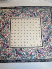 Vintage Echo Floral Scarf 29x30.5 Multicolor Square Boho Paisley Print