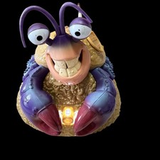 Moana Disney Tamatoa Crab Singing  Lights Musical Jewelry Box Works 