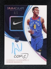 2018-19 Panini Immaculate Rookie Tag 3/3 Jarred Vanderbilt #114 Patch Auto 11jf