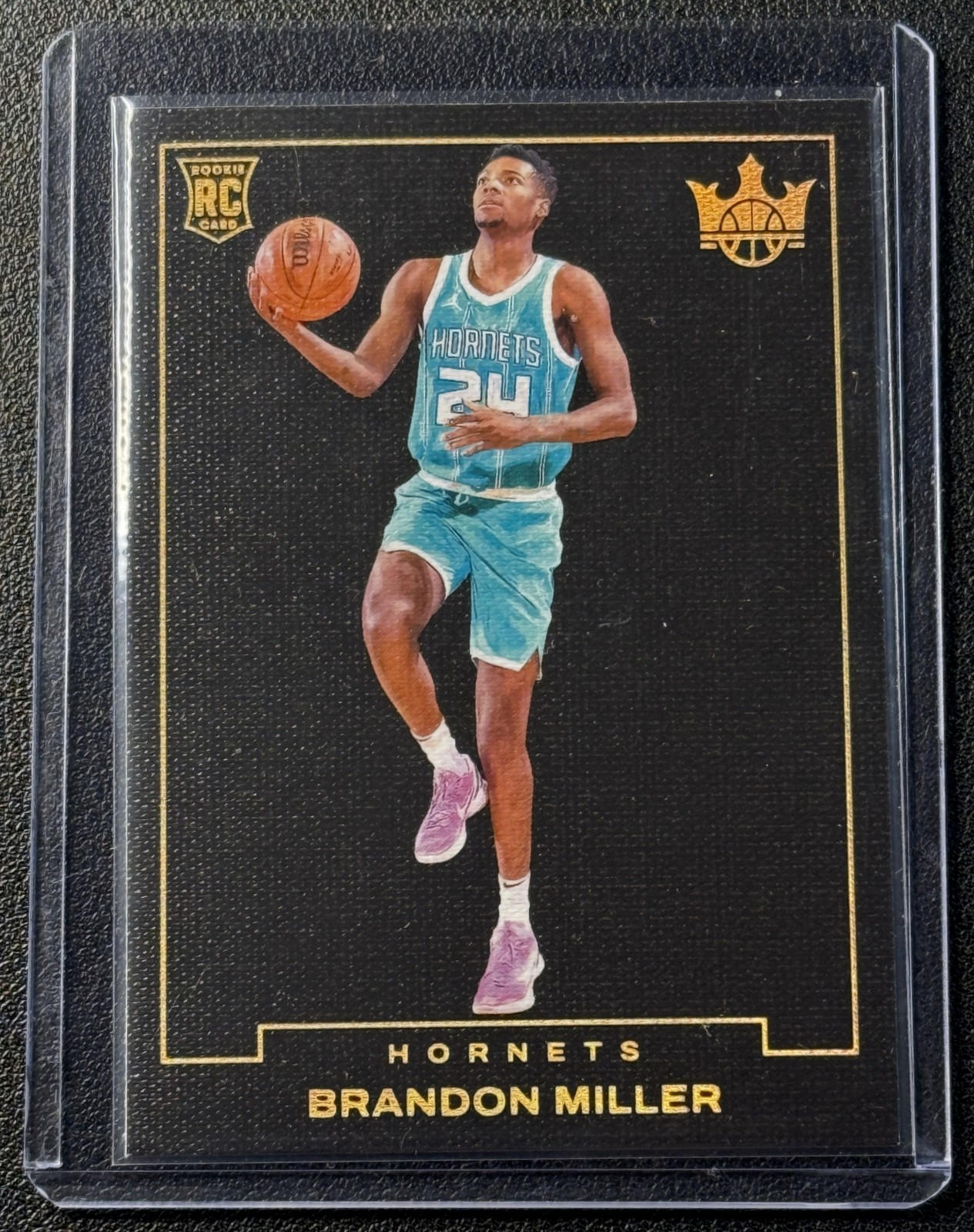 BRANDON MILLER 2023-24 PANINI COURT KINGS #14 BLANK SLATE ROOKIE RC HORNETS SSP