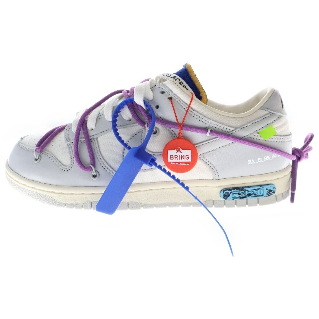 OFF WHITE X NIKE NIKE x OFF WHITE DARK LOW 1 DI 50 21 OFF WHITE DUNKLOT TOP SNEAKERS GRIGIO Usate 19