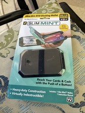 Slim Mint Wallet Ultra-Thin RFID-Blocking, AS-SEEN-ON-TV, ID Theft Protection,