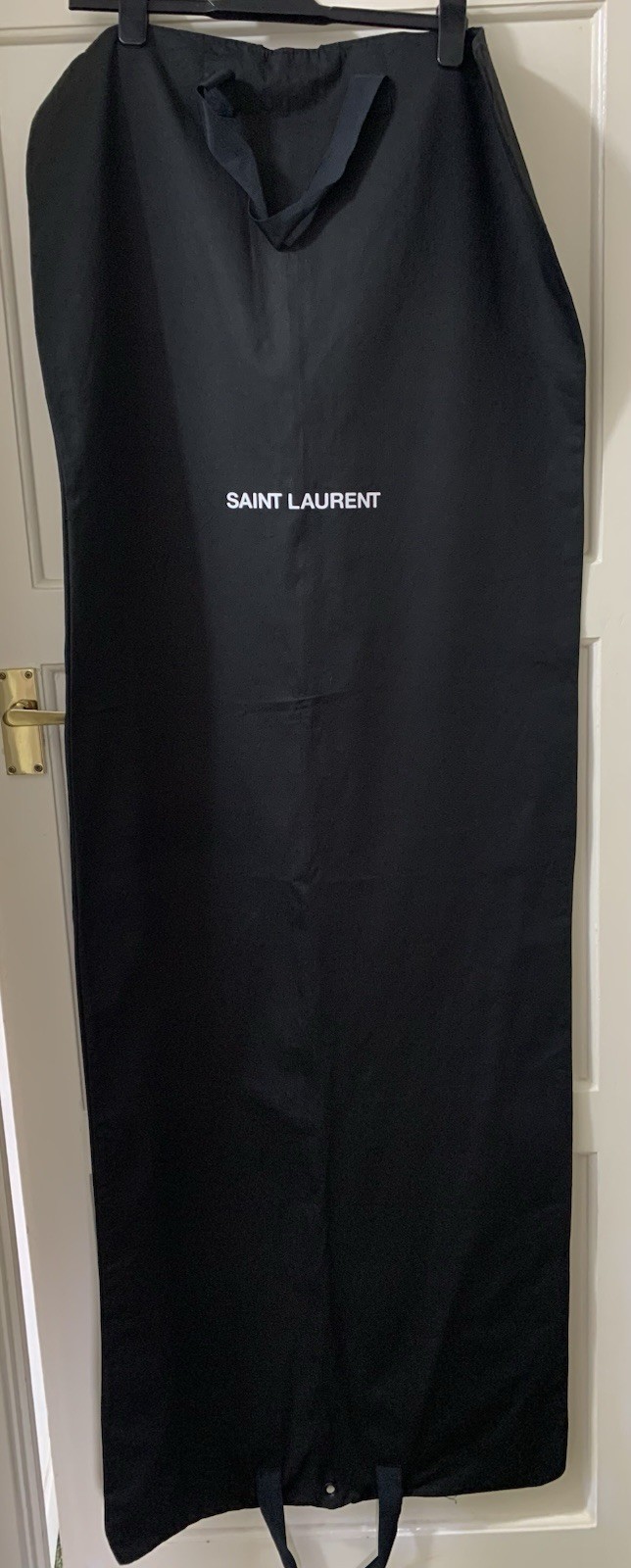 Nuovo YSL Saint Laurent Borsa Abbigliamento Abito Tuta Protettiva Copertura 59cmx160cm EXC
