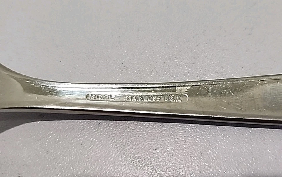 Tenedor de cena Rose inoxidable Sears Roebuck 1 7 3/8 pulgadas descontinuado  Foto 3 de 4