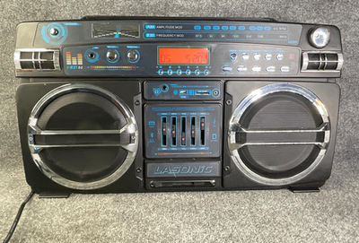 Lasonic I931 Boombox Ghetto Blaster Collectible AM/FM Radio