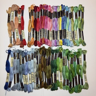 54 Skeins Anchor Mouline Anchor Susan Bates Anchor Embroidery Floss Cotton Color