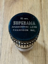 Rare Superama 16mm Anamorphic Lens Panavision Inc. 2:1 Compression W/ Caps