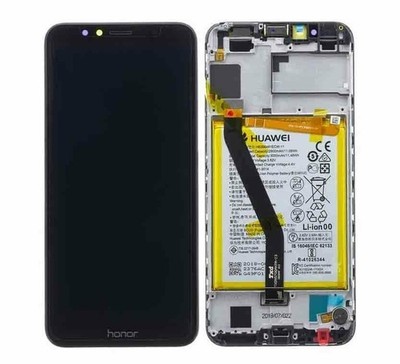 Original Honor 7A AUM-TL00 TL20 LCD Display Touchscreen Rahmen & Akku Schwarz