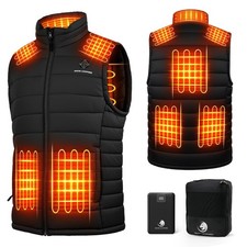 Rechargeable Heated Vest for Men with Battery Pack, Perfect for Hiking, Golfing
