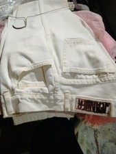 Jeaner Jeans Womens Juniors Size 7/8 WHITE VTG 80s 90s High Rise