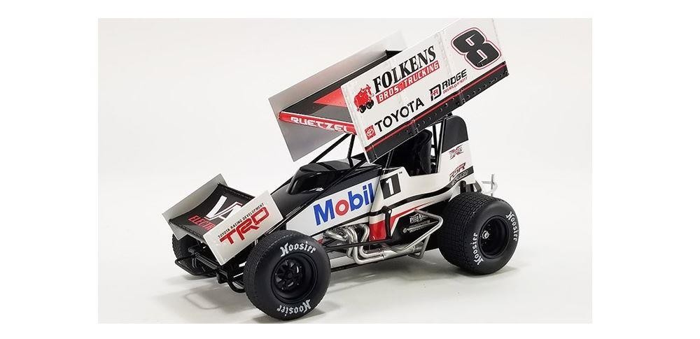Acme 118 Scale 2022 8 ToyotaMobil 1 Sprint Car Aaron Reutzel A1822015 Dmg Box 16490₽