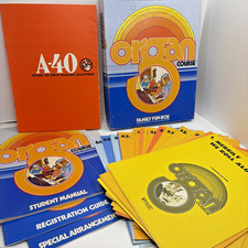 1977 Yamaha Electone Organ Course Family Fun Box Set Books AND Music Sheets 1-60