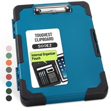 Toughest Clipboard with Storage Internal Pen Pouch Included Letter/ A4 Size S...