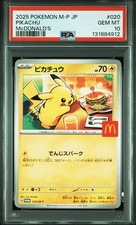 Pikachu 020/M-P Mcdonald's M-P Promo Pokemon Japanese PSA 10