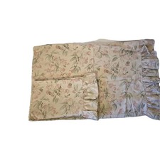 Ralph Lauren BELMONT OAKS Floral Ruffled STANDARD Pillowcases Italy, Set Of 2