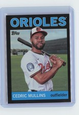 2025 Topps Archives Cedric Mullins Black Foilboard #31 Baltimore Orioles