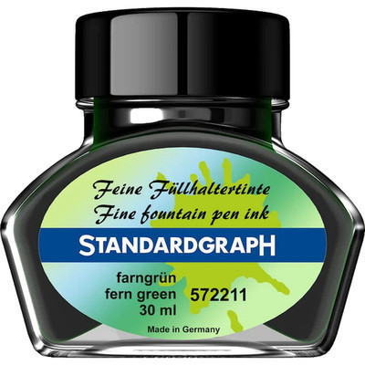 Standardgraph - Feine Füllhaltertinte - Farngrün - 572211  30ml  i. Glas
