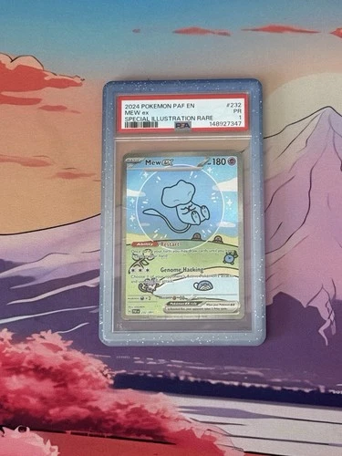 2024 Pokemon PAF en Paldean Fates 232 Mew EX SIR PSA 1 POP 18