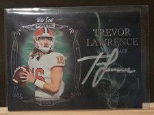 2021 Trevor Lawrence Smoking Gun Wild Card Matte - ON CARD Auto Rookie /35. rookie card picture