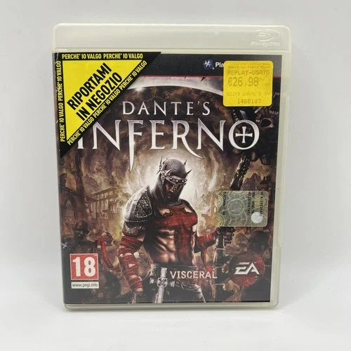 Dante's Inferno PS3 Sony Playstation 3 PAL ITA Game Used COMPLETE