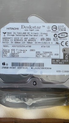 Hitachi Deskstar HDS722525VLAT80 Apple HDD Firmware 250GB HDD