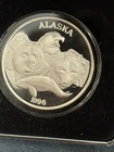 1996 Alaska Mint 1 oz Silver Proof Wildlife Medallion