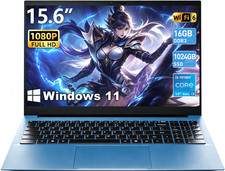 2026 SGIN 15.6" Laptop Intel i3 16GB RAM 1TB SSD Window 11 Wi-Fi 6 RJ45 BT5.2