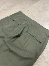 Vintage US Army OG-107 Sateen Pants Mens30x31 Olive Green Utility Military 60s
