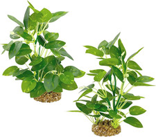 Silk Aquarium Plants 2-Pack 9.8 Inch Artificial Plastic Fish Fish Habitat Deco