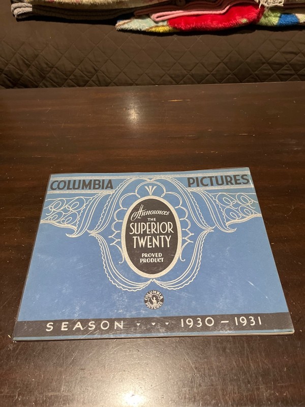 Rare 1930-1931 colombia pictures the superior twenty exhibitor campaign book