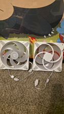 Arctic P14 PWM PST A-RGB White 140mm PC Case Fans Matching Pair 3-Pin 5V