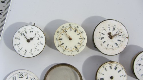Lot de montres Gousset anciennes , pour pièces .(9). - Foto 2 di 12
