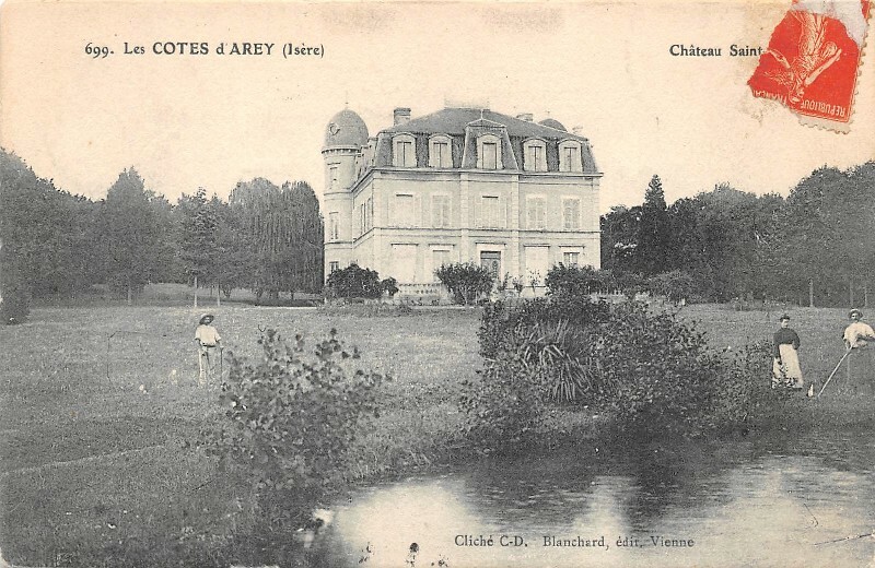 Carte Postale Ancienne – Les Côtes D'Arey, Château Saint-Jean En Isère