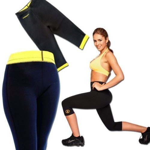 FITNESS PANTALONCINO DIMAGRANTE SAUNA PANTALONI PALESTRA PER SUDARE HOT  SHAPERS | eBay