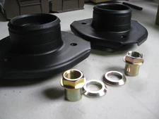 FORD ESCORT Mk2, RBTM,PAIR, SMALL HOLE SPHERICAL BEARING TOP MOUNTS WITH NUTS