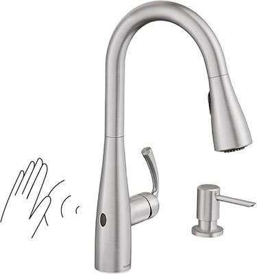 MOEN 87014EWSRS Essie Touchless Pull-Down  Kitchen Faucet Spot Resist Stainless