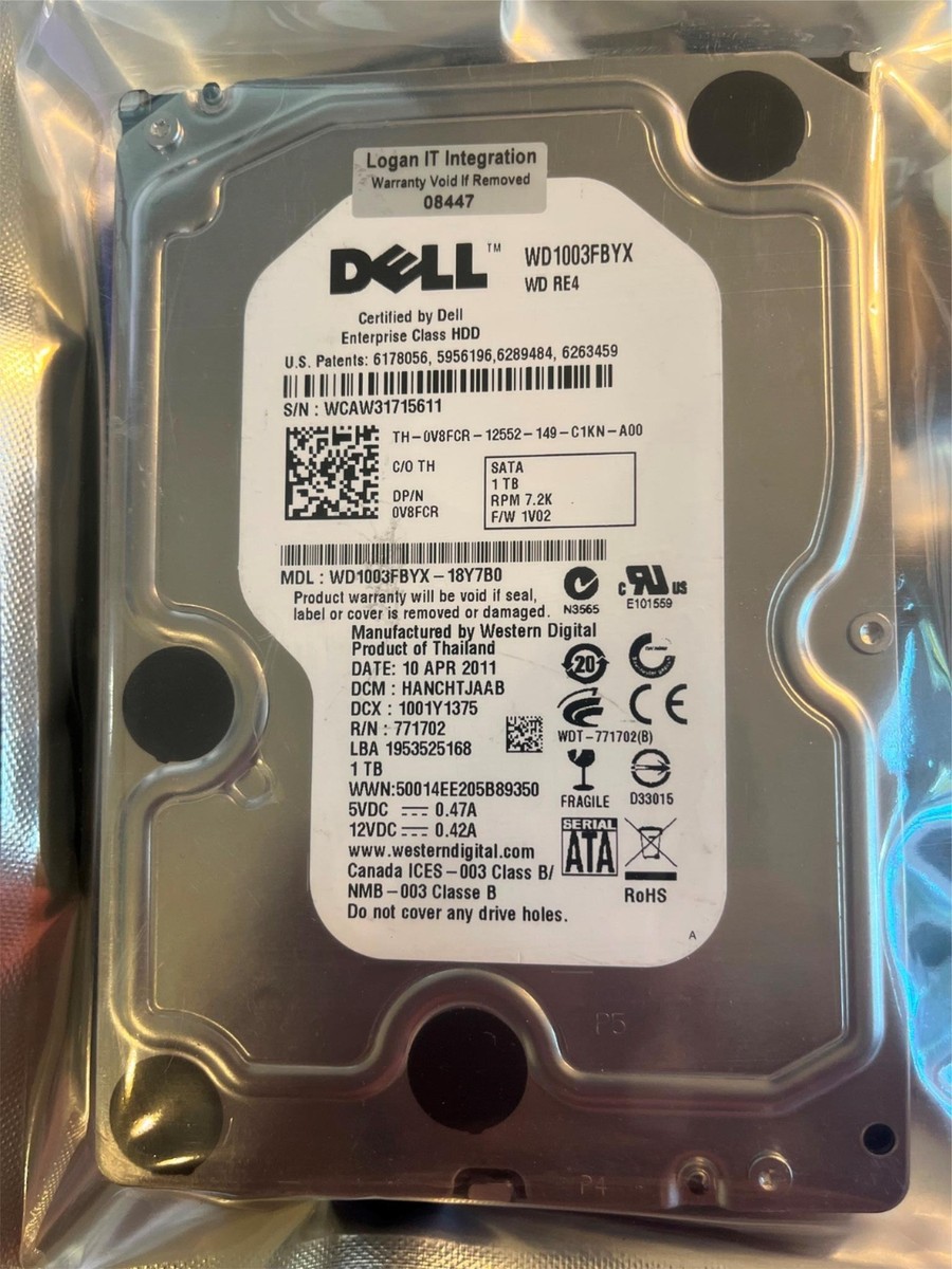 Disque Dur Western Digital 1To Enterprise Storage - WD1003FBYX - SATA II 7200 RPM