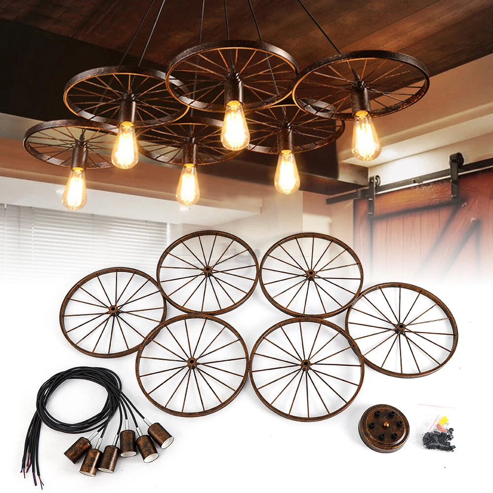 Rustic Wagon Wheel Ceiling Fan Shelly Lighting
