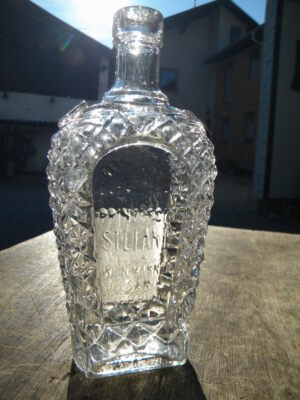c.1920 LIKÖRFLASCHE Siegmund Pollak Wien Döbling PRINZESSIN STEFANIE Liqueur